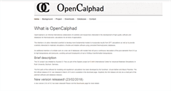Desktop Screenshot of opencalphad.com